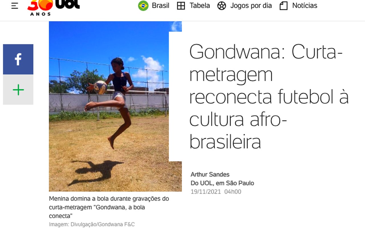 UOL Esporte - reportagem sobre o documentário